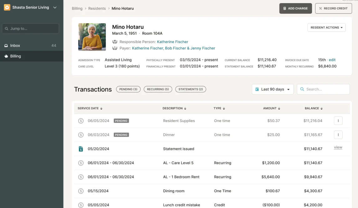 screenshot of August Health